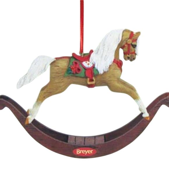 Breyer - Eggnog Rocking Horse Ornament Holiday 2014 - NIB - Picture 1 of 4